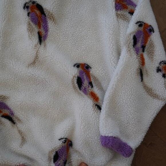 Taylor Swift Speak Now Koi Fish Quarter Zip Sherpa Pullover Size XL - Picture 3 of 7